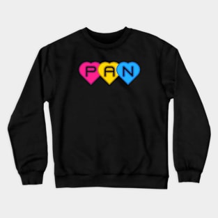 pansexual hearts Crewneck Sweatshirt